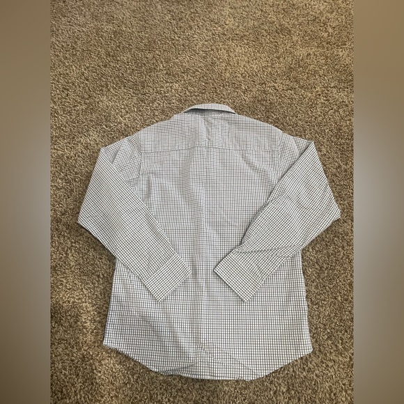 Chaps Kids Button Down Shirt - Blue Checkered - Picture 5 of 5